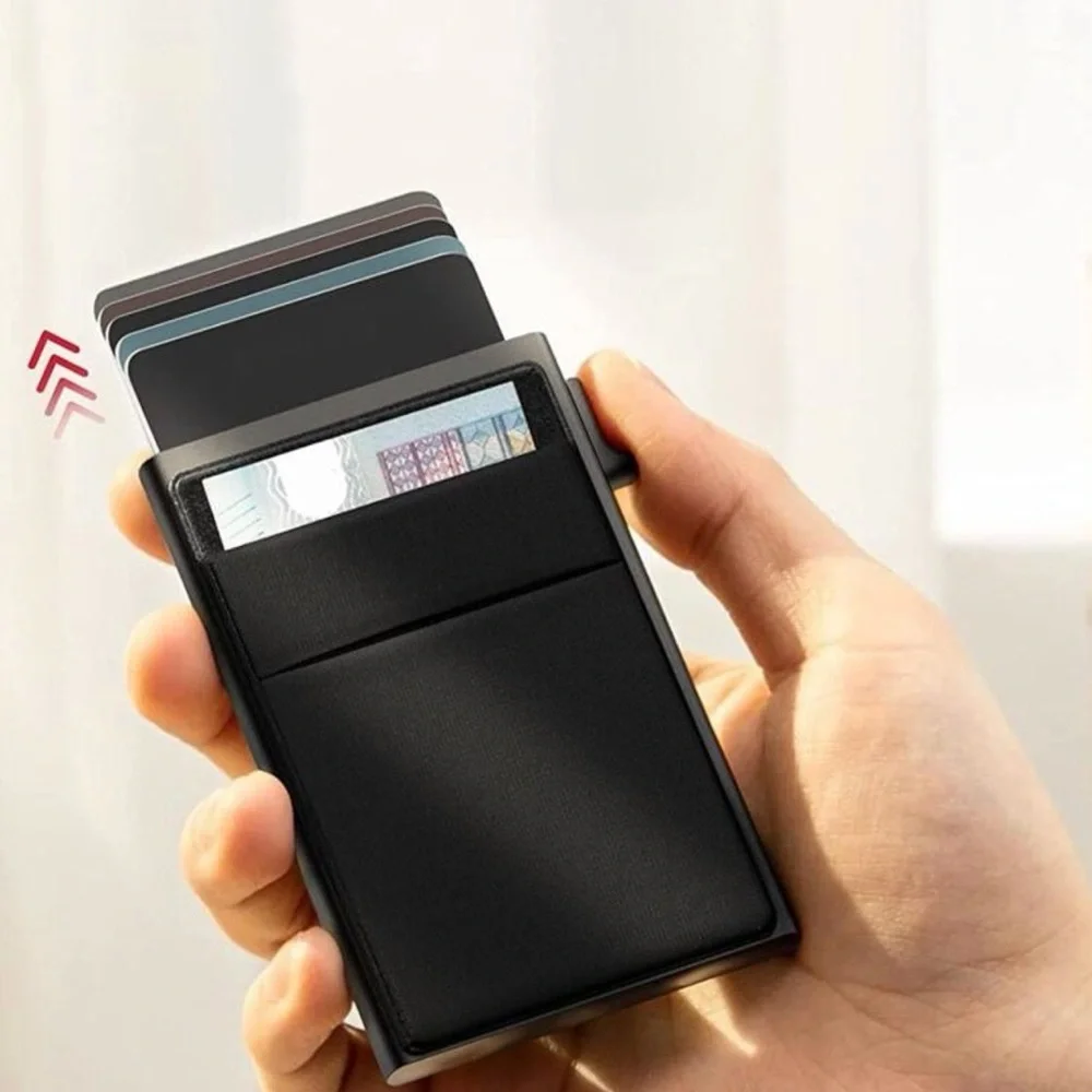Sleek Black RFID Wallet